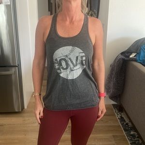 Love baseball tank top